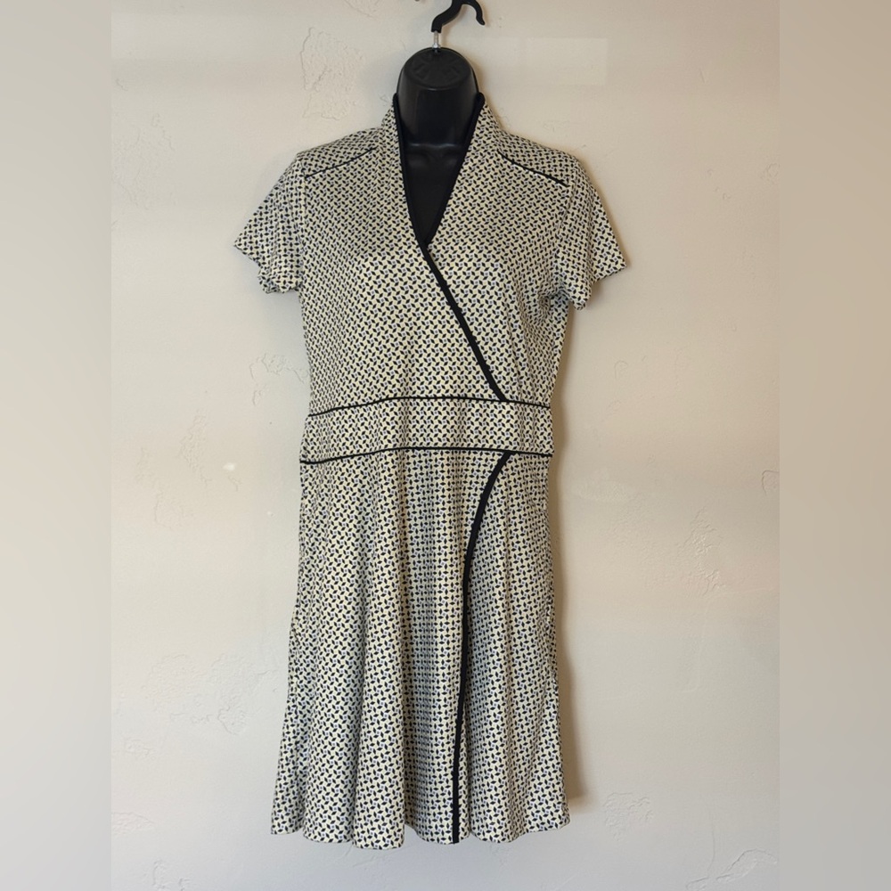 NWT Greg Norman Women's Florence Cap Sleeve Faux Wrap Dress Size Small - Picture 2 of 14
